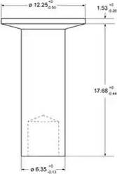 ABEX 93686 - Rivet, drum brake lining car-mod.net