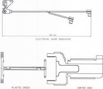 ABEX FAI141 - Warning Contact, brake pad wear car-mod.net