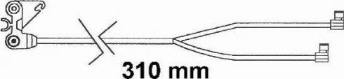 ABEX FAI160 - Warning Contact, brake pad wear car-mod.net