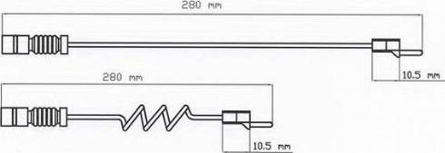 ABEX FAI107 - Warning Contact, brake pad wear car-mod.net