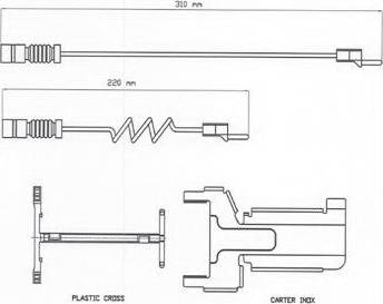 ABEX FAI130 - Warning Contact, brake pad wear car-mod.net