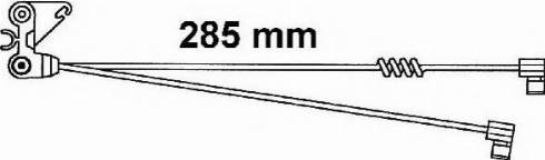 ABEX FAI125 - Warning Contact, brake pad wear car-mod.net