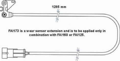 ABEX FAI173 - Warning Contact, brake pad wear car-mod.net