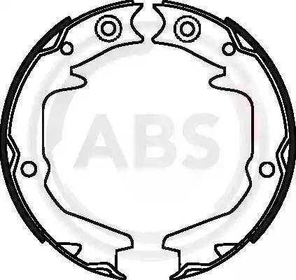 A.B.S. 9003 - Brake Shoe Set, parking brake car-mod.net