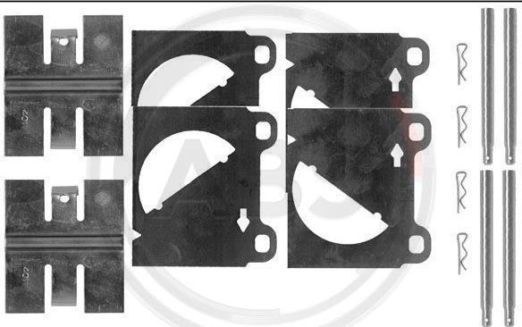 A.B.S. 0950Q - Accessory Kit for disc brake Pads car-mod.net
