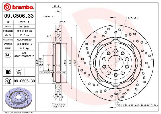 A.B.S. 09.C506.33 - Brake Disc car-mod.net