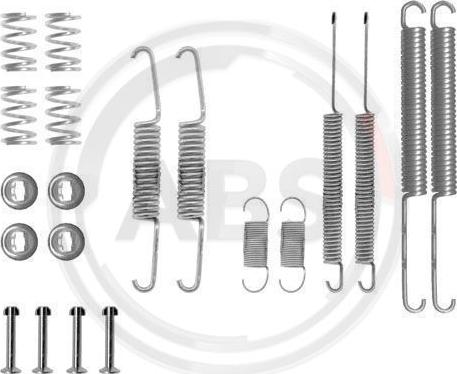 A.B.S. 0598Q - Accessory Kit, brake shoes car-mod.net