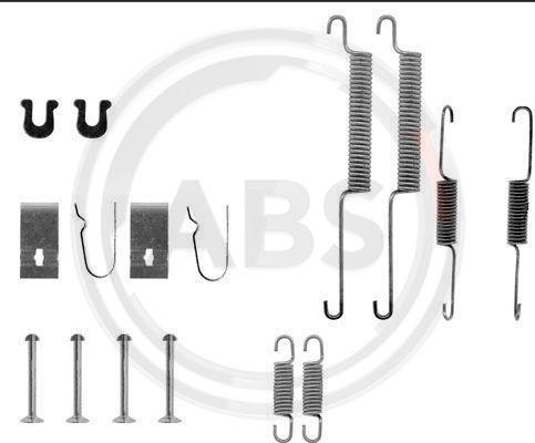 A.B.S. 0668Q - Accessory Kit, brake shoes car-mod.net