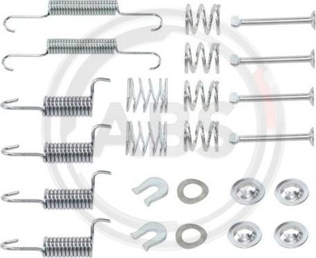 A.B.S. 0010Q - Accessory Kit, parking brake shoes car-mod.net