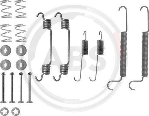 A.B.S. 0766Q - Accessory Kit, brake shoes car-mod.net