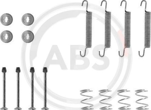 A.B.S. 0711Q - Accessory Kit, parking brake shoes car-mod.net