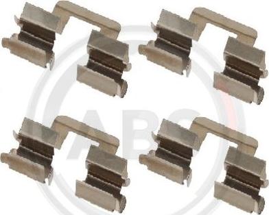 A.B.S. 1606Q - Accessory Kit for disc brake Pads car-mod.net