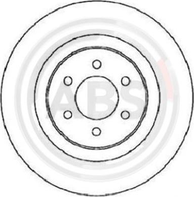 A.B.S. 16720 - Brake Disc car-mod.net
