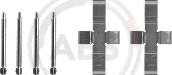 A.B.S. 1004Q - Accessory Kit for disc brake Pads car-mod.net