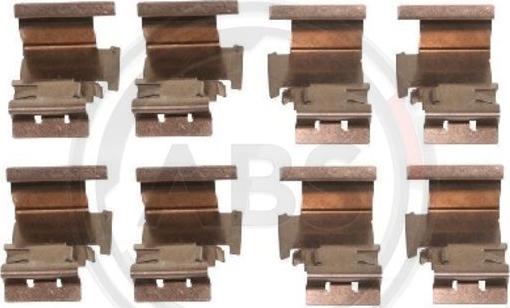 A.B.S. 1298Q - Accessory Kit for disc brake Pads car-mod.net