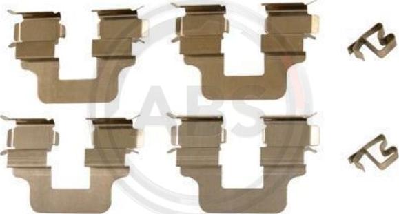 A.B.S. 1245Q - Accessory Kit for disc brake Pads car-mod.net