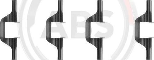 A.B.S. 1263Q - Accessory Kit for disc brake Pads car-mod.net