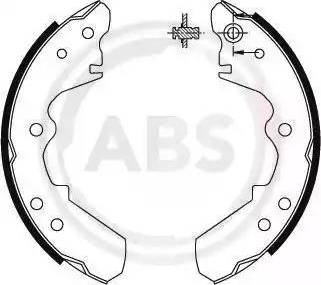 A.B.S. 8662 - Drum Brake Shoe Set car-mod.net