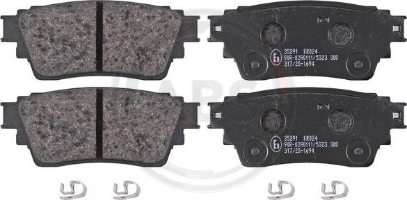 A.B.S. 35291 - Brake Pad Set, disc brake car-mod.net