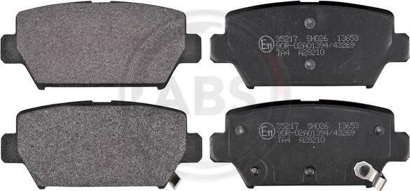 A.B.S. 35217 - Brake Pad Set, disc brake car-mod.net