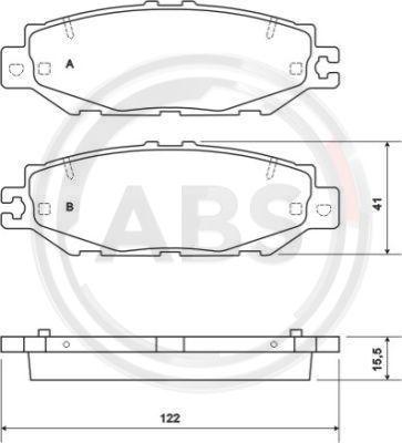 A.B.S. 36922 - Brake Pad Set, disc brake car-mod.net