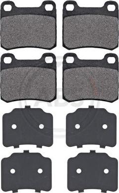A.B.S. 36498 - Brake Pad Set, disc brake car-mod.net