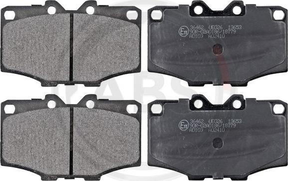A.B.S. 36462 - Brake Pad Set, disc brake car-mod.net