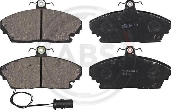 A.B.S. 36647 - Brake Pad Set, disc brake car-mod.net