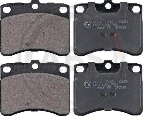 A.B.S. 36621 - Brake Pad Set, disc brake car-mod.net