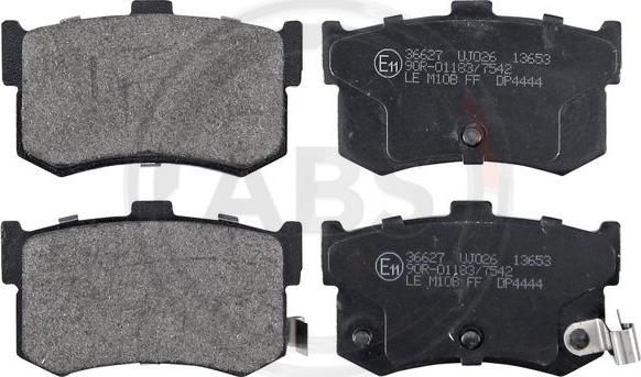 A.B.S. 36627 - Brake Pad Set, disc brake car-mod.net