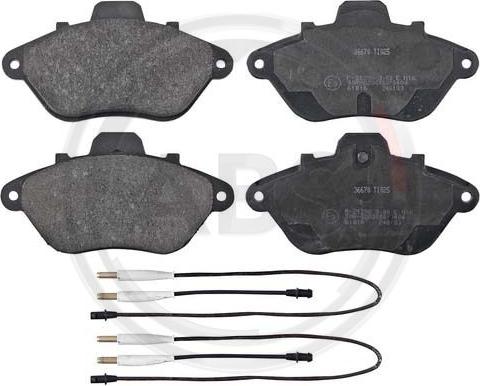 A.B.S. 36670 - Brake Pad Set, disc brake car-mod.net