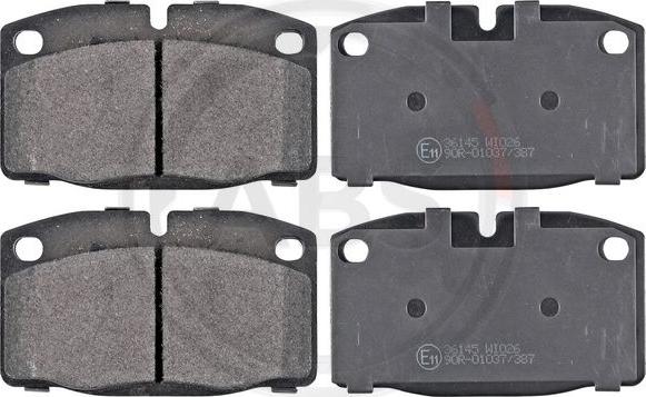 A.B.S. 36145 - Brake Pad Set, disc brake car-mod.net