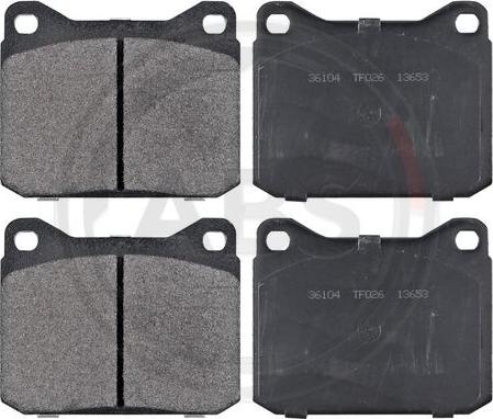A.B.S. 36104 - Brake Pad Set, disc brake car-mod.net