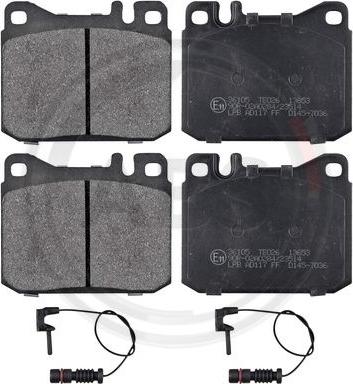 A.B.S. 36105 - Brake Pad Set, disc brake car-mod.net