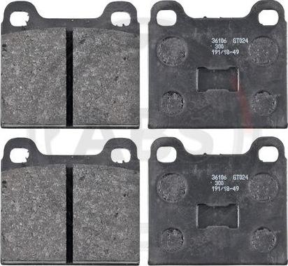 A.B.S. 36106 - Brake Pad Set, disc brake car-mod.net