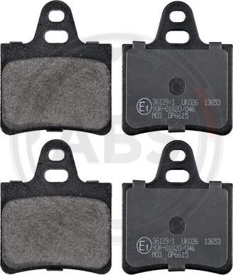 A.B.S. 36129/1 - Brake Pad Set, disc brake car-mod.net