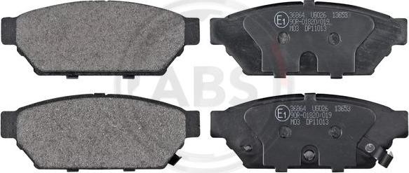 A.B.S. 36864 - Brake Pad Set, disc brake car-mod.net