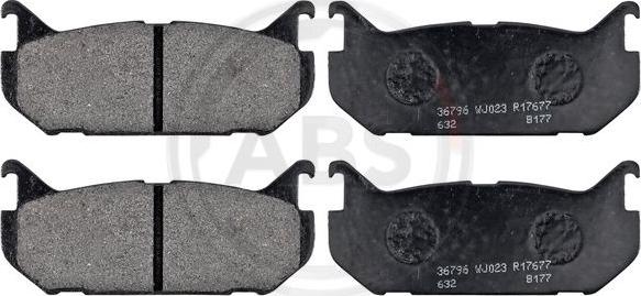 A.B.S. 36796 - Brake Pad Set, disc brake car-mod.net