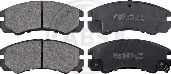 A.B.S. 36793 - Brake Pad Set, disc brake car-mod.net