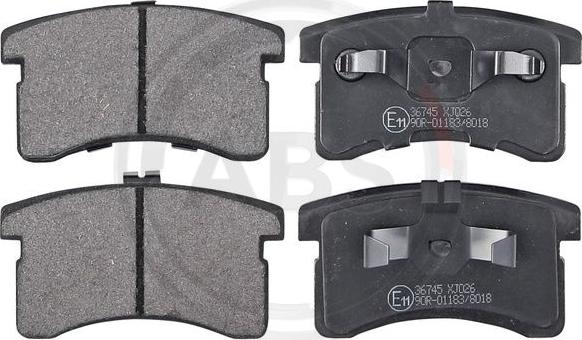 A.B.S. 36745 - Brake Pad Set, disc brake car-mod.net