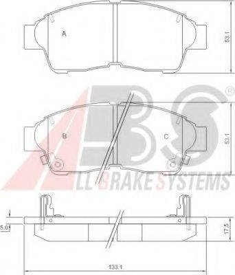 A.B.S. 36777 OE - Brake Pad Set, disc brake car-mod.net