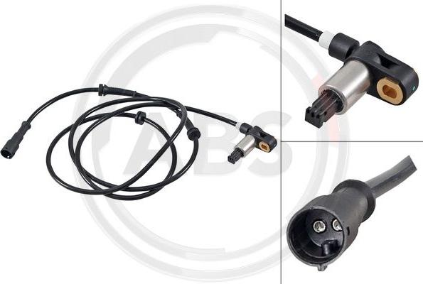 A.B.S. 30408 - ABS sensor, wheel speed car-mod.net