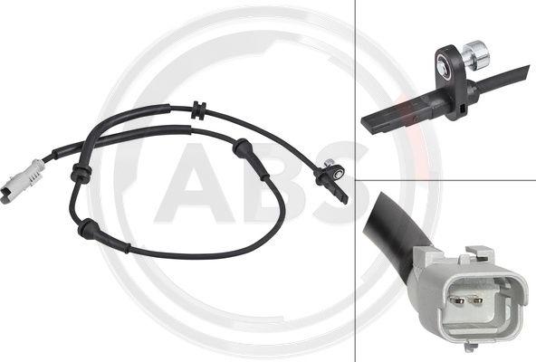 A.B.S. 30525 - ABS sensor, wheel speed car-mod.net