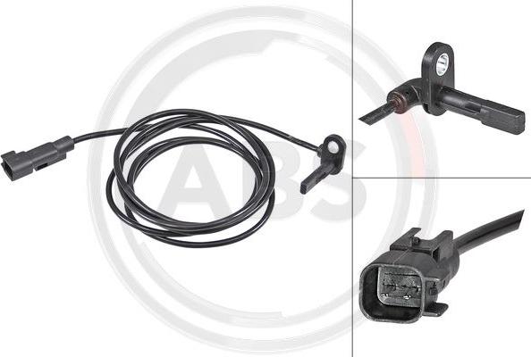A.B.S. 30196 - ABS sensor, wheel speed car-mod.net