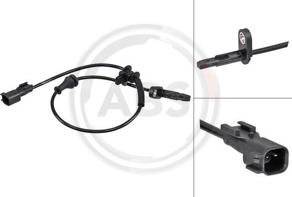 A.B.S. 30179 - ABS sensor, wheel speed car-mod.net