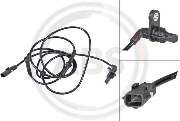 A.B.S. 30209 - ABS sensor, wheel speed car-mod.net