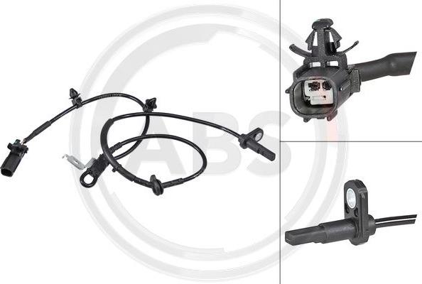A.B.S. 30236 - ABS sensor, wheel speed car-mod.net
