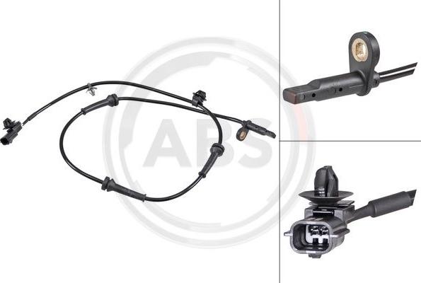 A.B.S. 31998 - ABS sensor, wheel speed car-mod.net