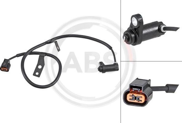 A.B.S. 31913 - ABS sensor, wheel speed car-mod.net