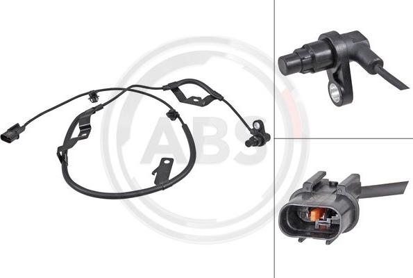A.B.S. 31973 - ABS sensor, wheel speed car-mod.net